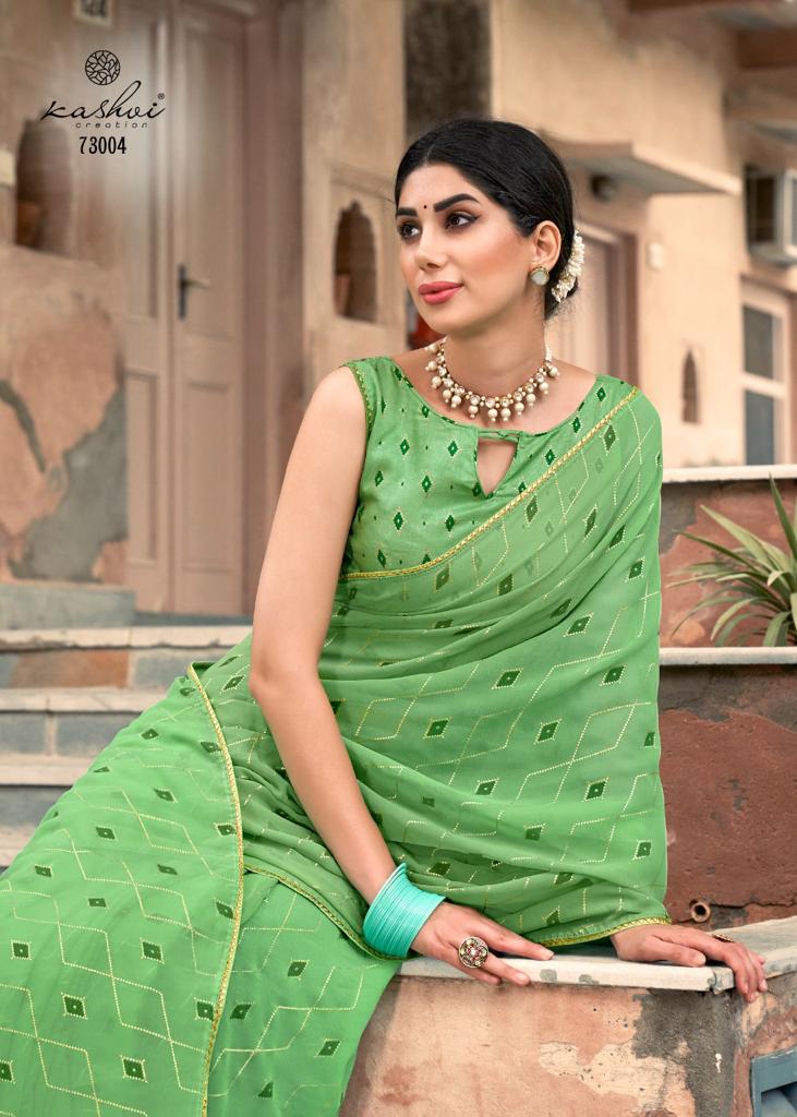 lt kashvi creation aarini georgette gorgeous look saree catalog