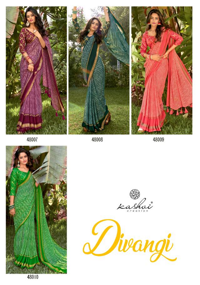 lt kashvi creation divangi dull moss elegant saree catalog