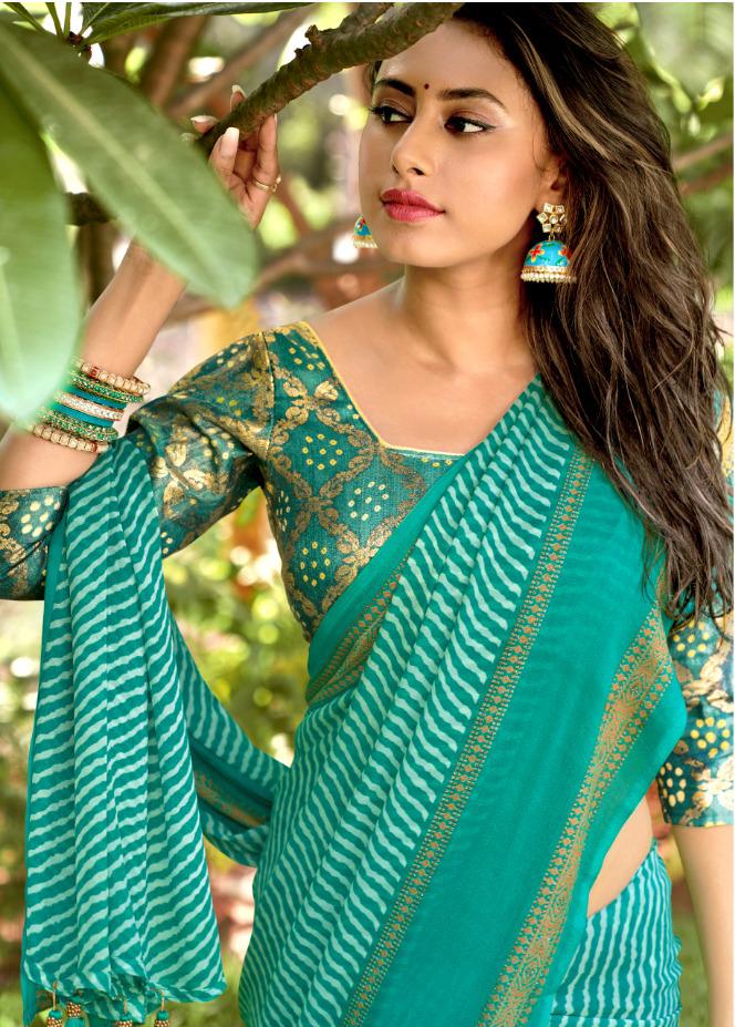 lt kashvi creation divangi dull moss elegant saree catalog