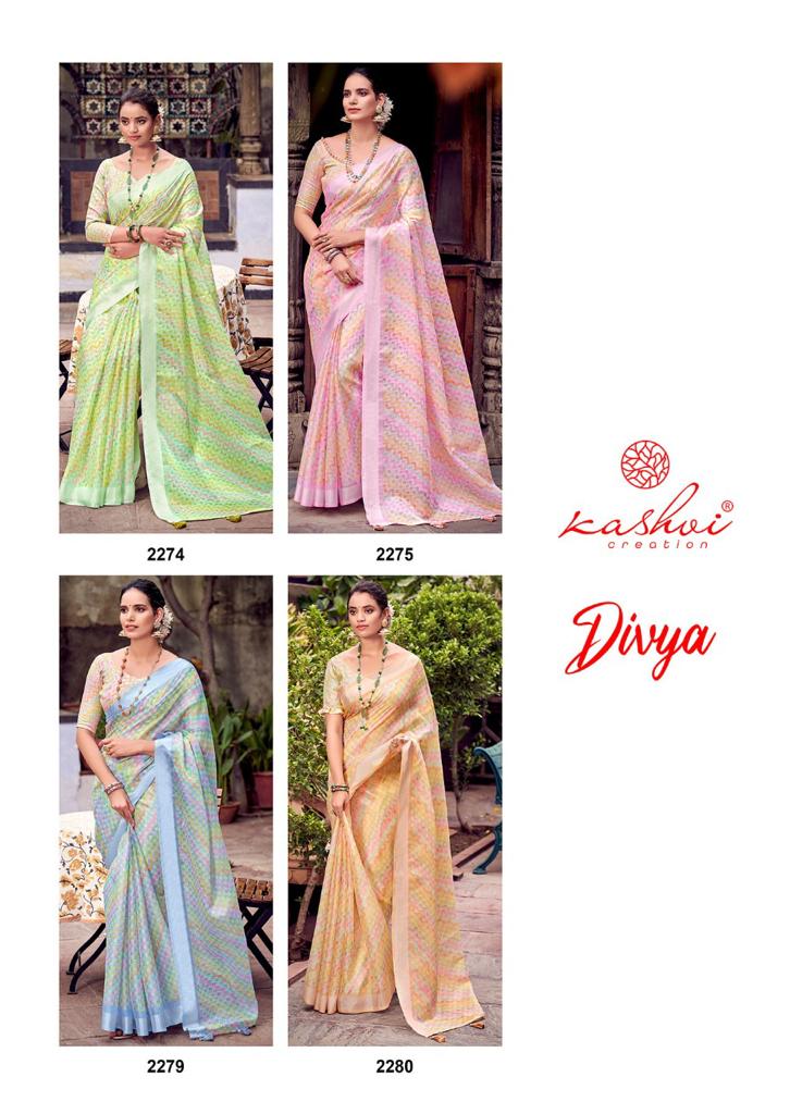 lt kashvi creation divya tissue silk  elegant look saree catalog