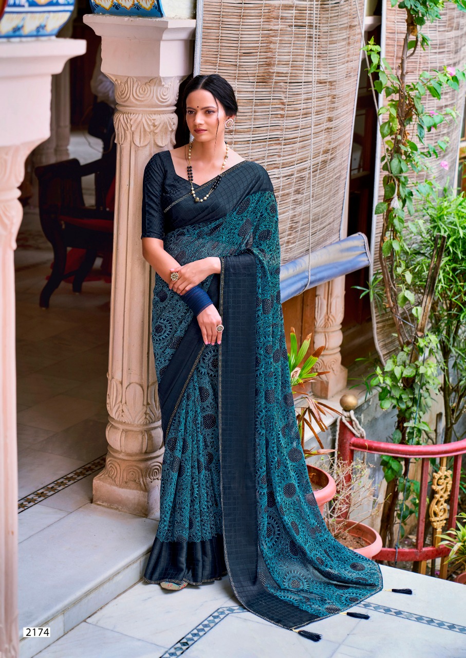 lt kashvi creation indrani georgette regal look saree catalog