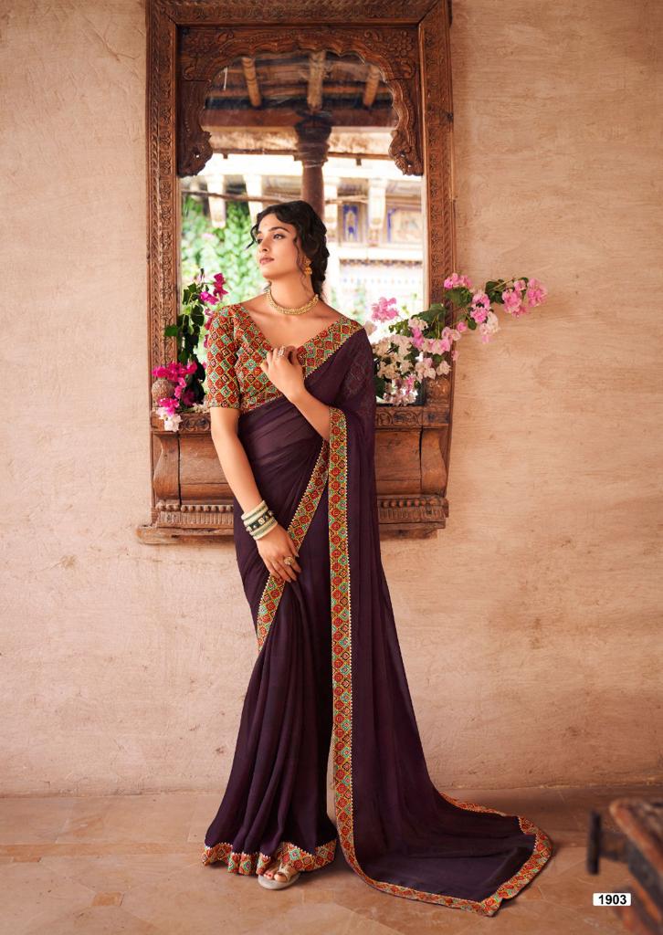 lt kashvi creation madhubani georgette elegant saree catalog