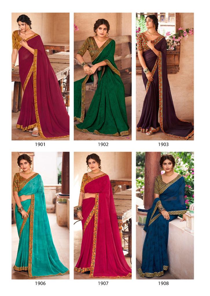 lt kashvi creation madhubani georgette elegant saree catalog