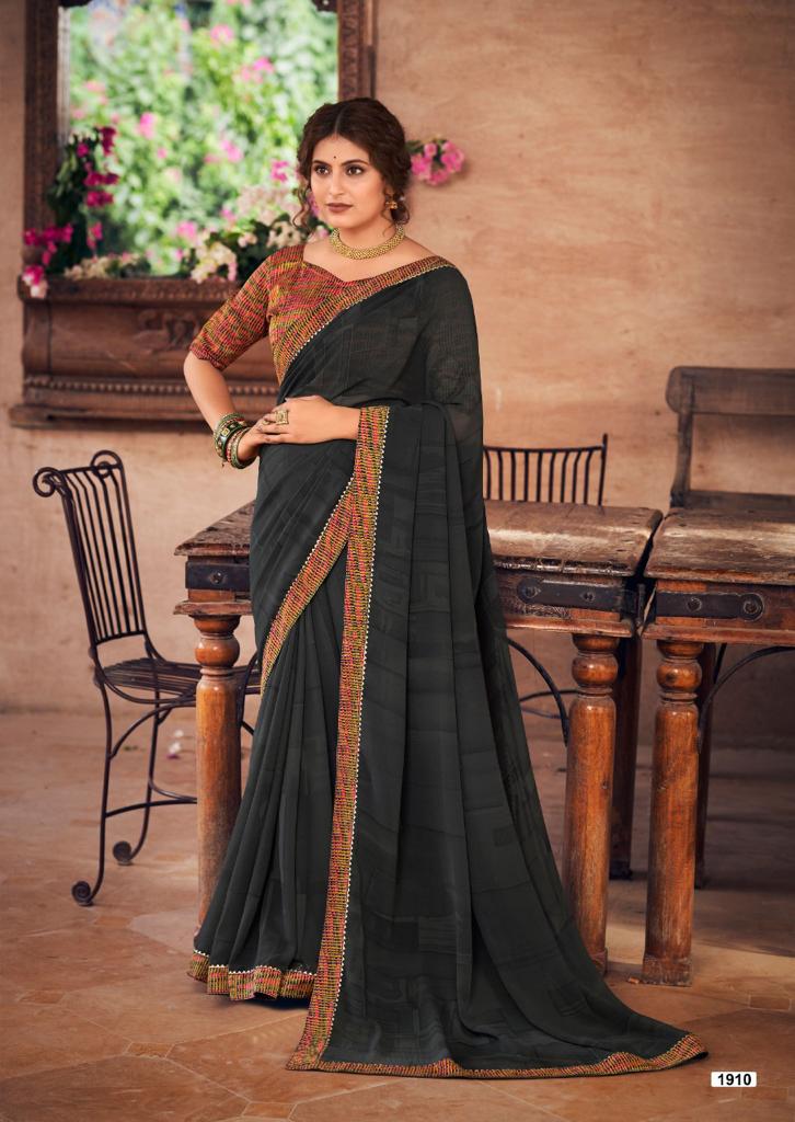 lt kashvi creation madhubani georgette elegant saree catalog