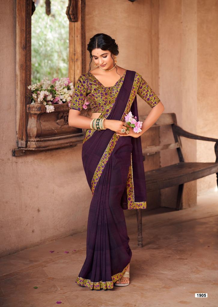 lt kashvi creation madhubani georgette elegant saree catalog