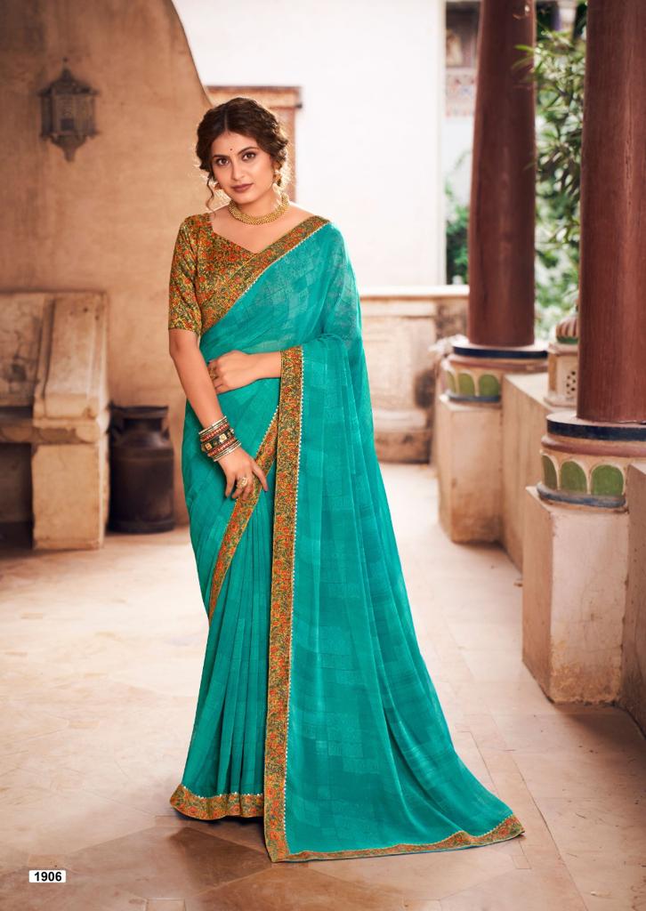 lt kashvi creation madhubani georgette elegant saree catalog