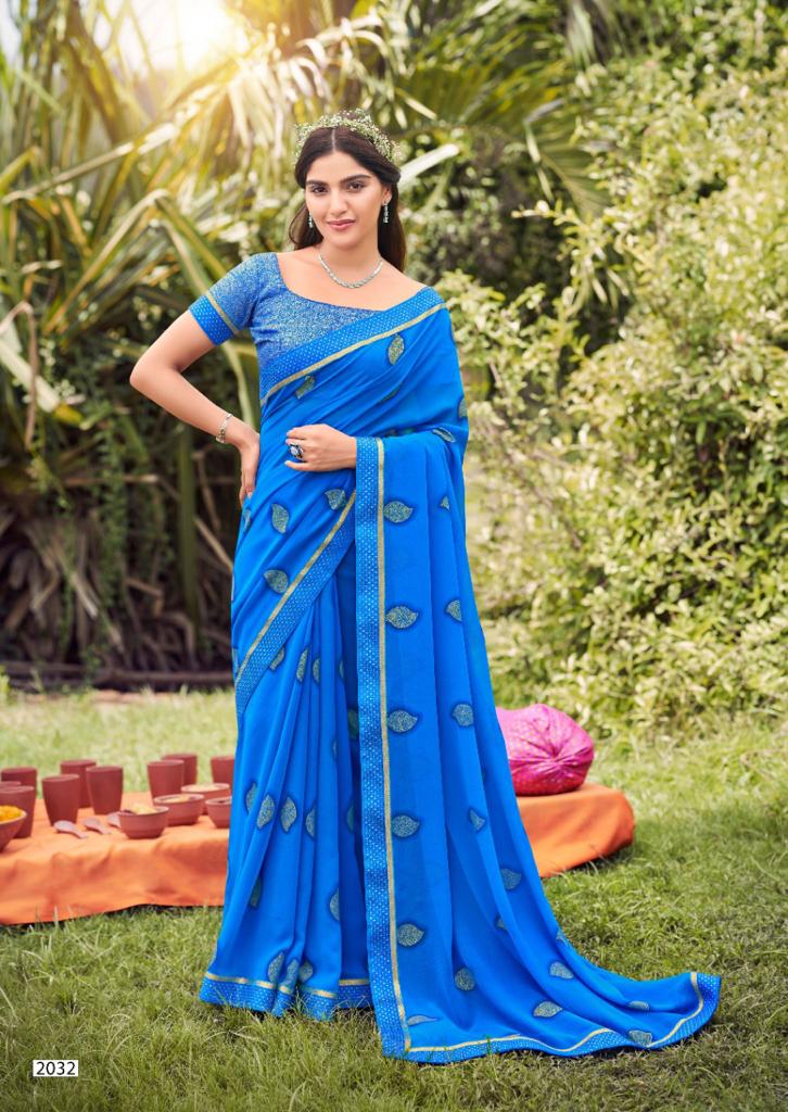 lt kashvi creation mahera georgette innovative Lehariya print saree catalog