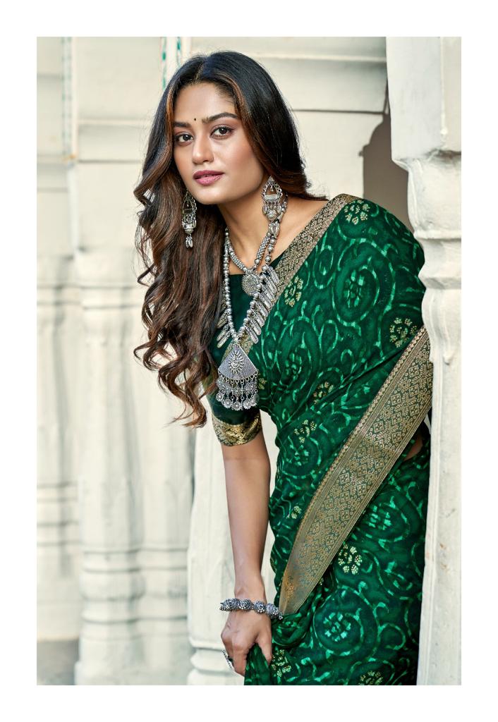 lt kashvi creation mangalam georgette decent look saree catalog