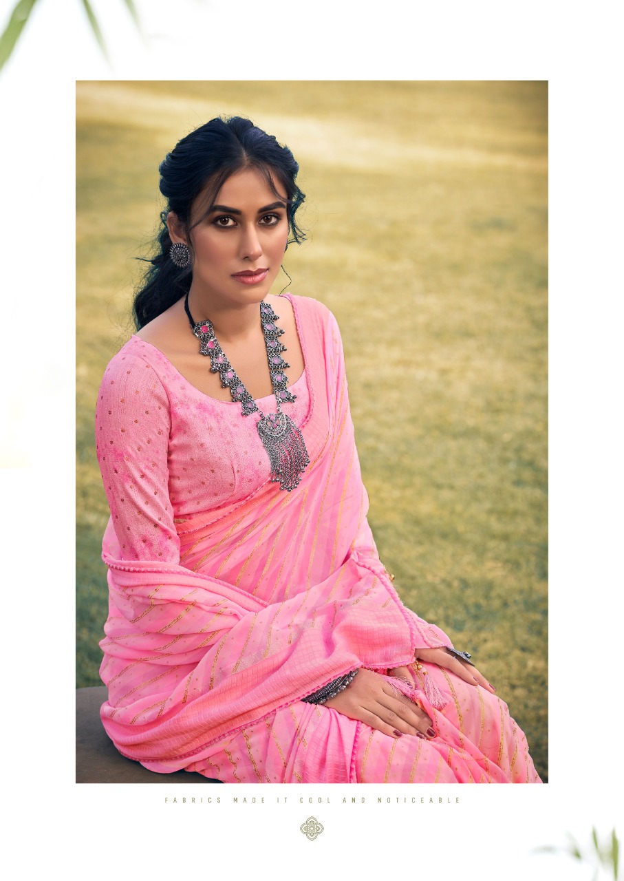 lt kashvi creation mareena georgette astonishing saree catalog