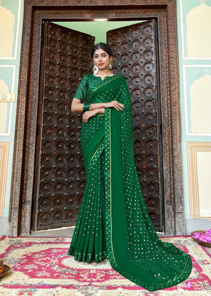 lt kashvi creation roopkala georgette decent print saree catalog