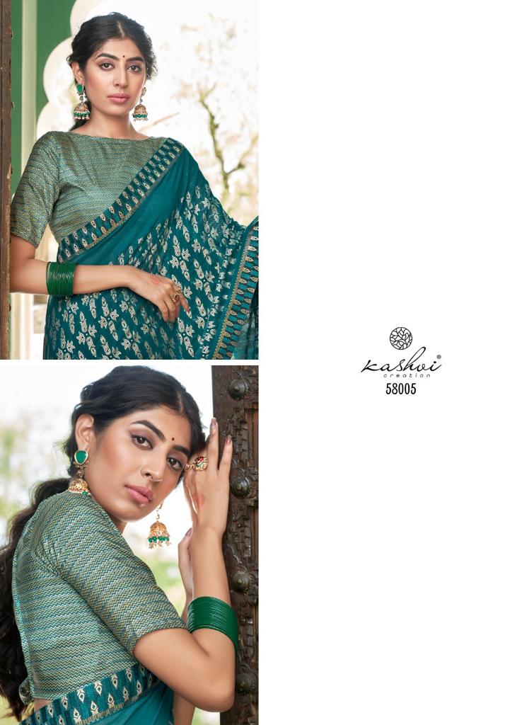 lt kashvi creation roopkala georgette decent print saree catalog