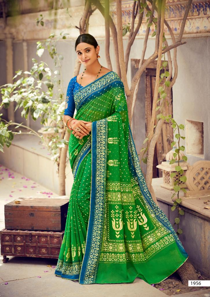 lt kashvi creation satya dull moss elegant print saree catalog