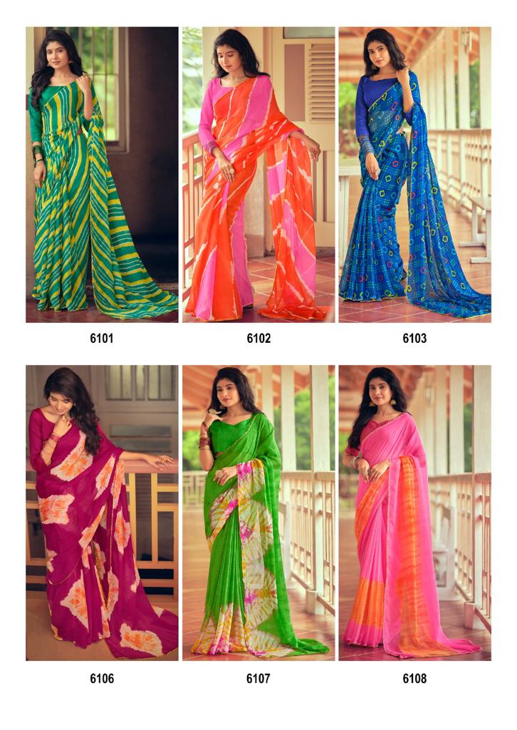 lt kashvi creation sukanya chiffon catchy look saree catlog