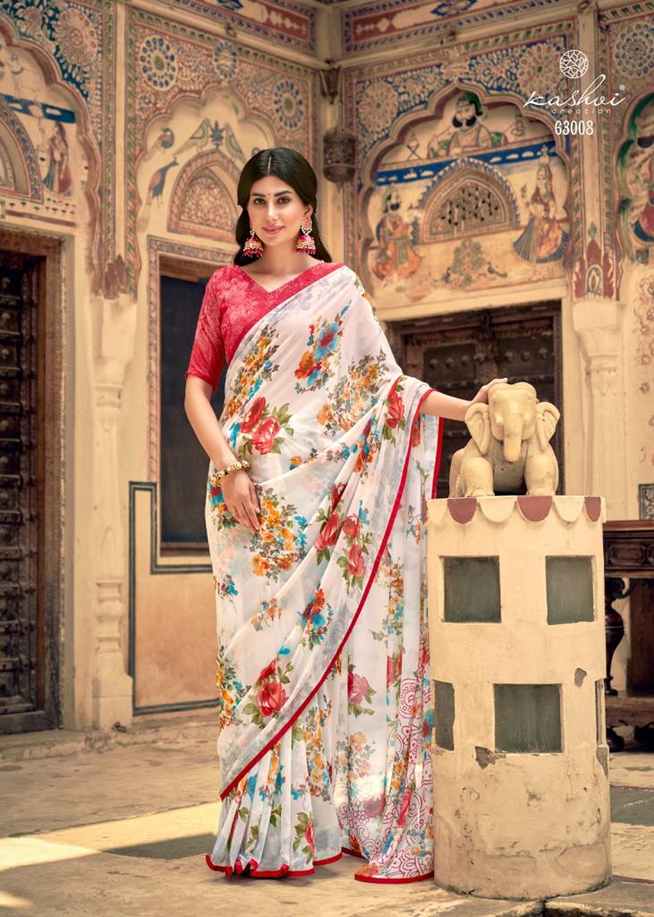 lt kashvi creation urvashi wightless exclusive print saree catalog