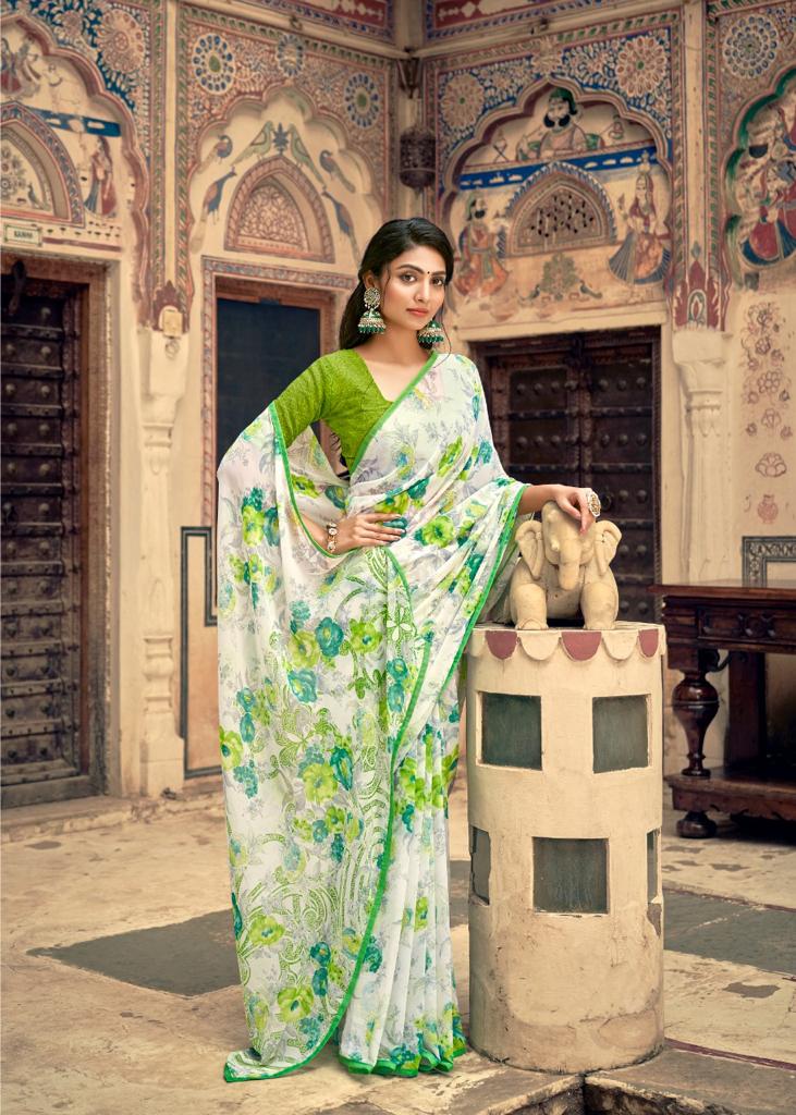 lt kashvi creation urvashi wightless exclusive print saree catalog