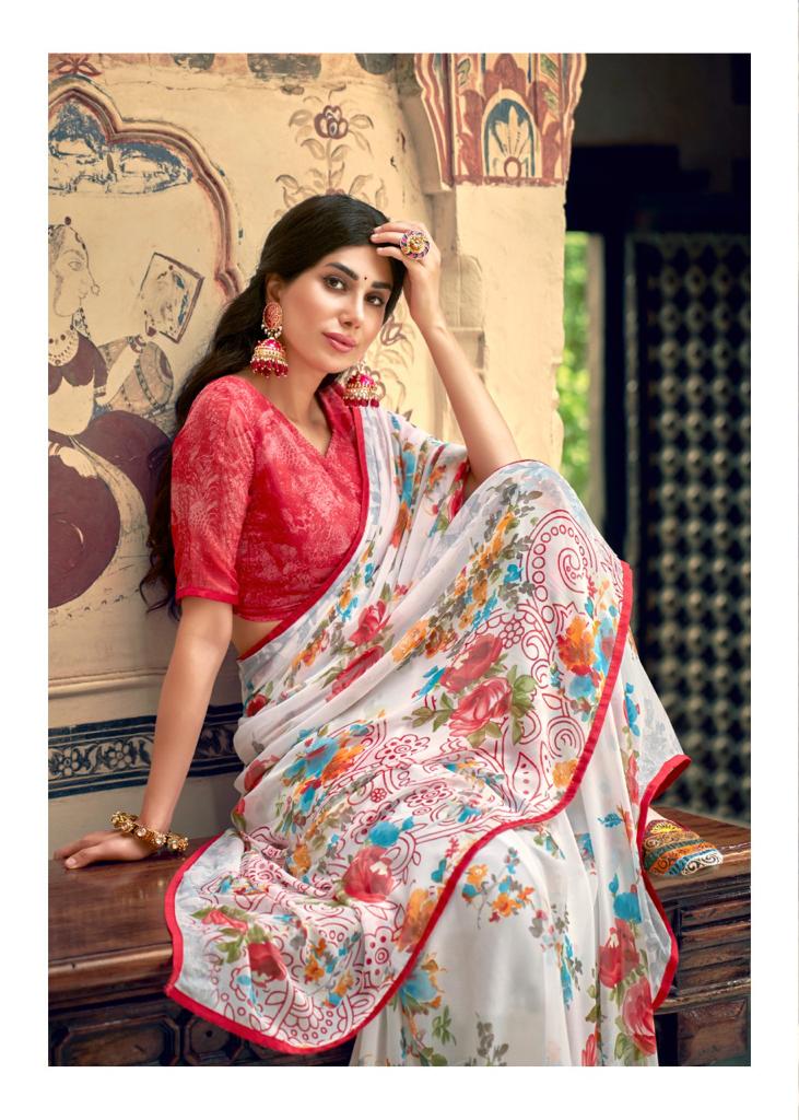 lt kashvi creation urvashi wightless exclusive print saree catalog