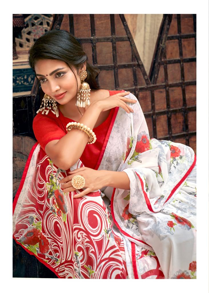 lt kashvi creation urvashi wightless exclusive print saree catalog