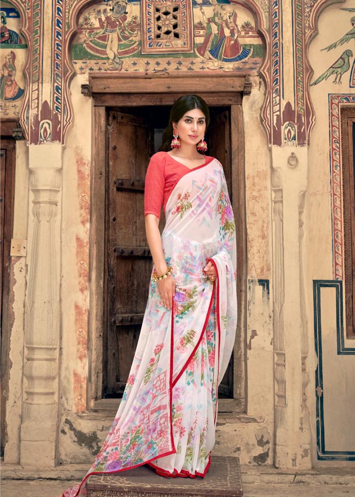 lt kashvi creation urvashi wightless exclusive print saree catalog