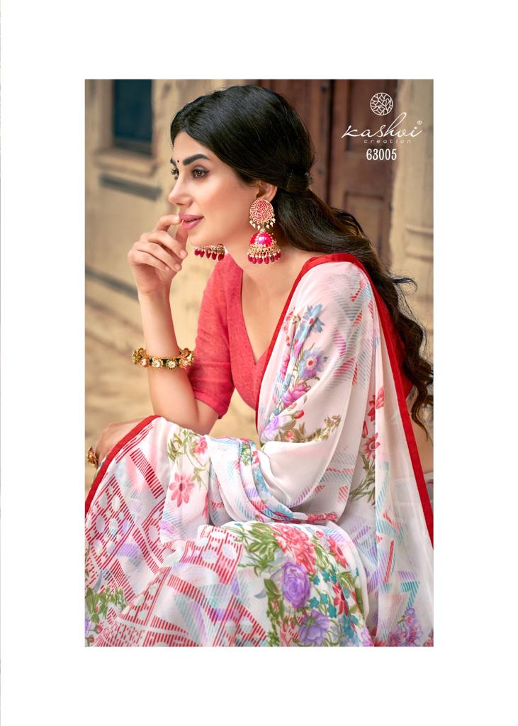 lt kashvi creation urvashi wightless exclusive print saree catalog