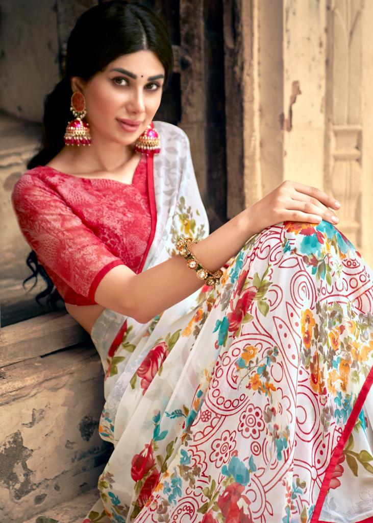 lt kashvi creation urvashi wightless exclusive print saree catalog