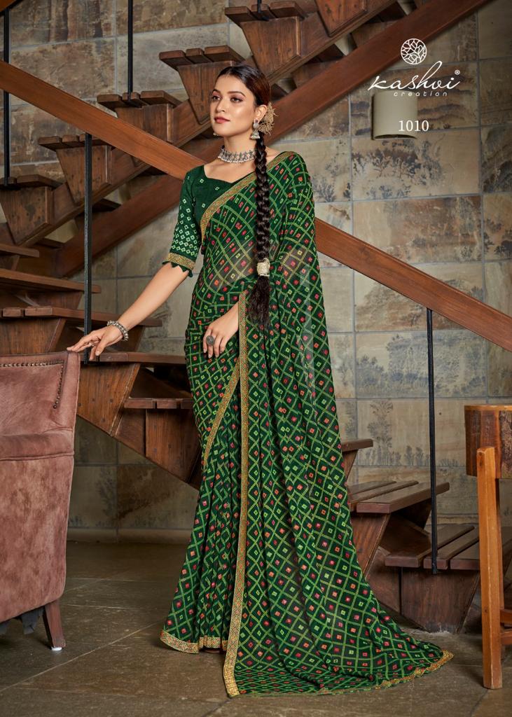 lt keshvi creation tulshi candy georgette astonishing print saree catalog