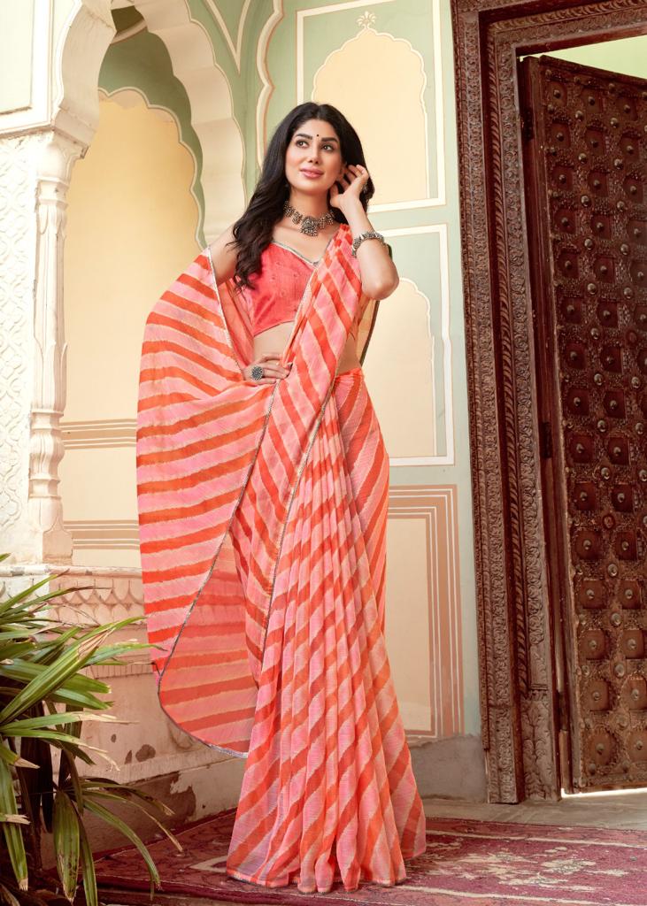 lt saree kashvi creation sugandha chiffon graceful look saree catalog