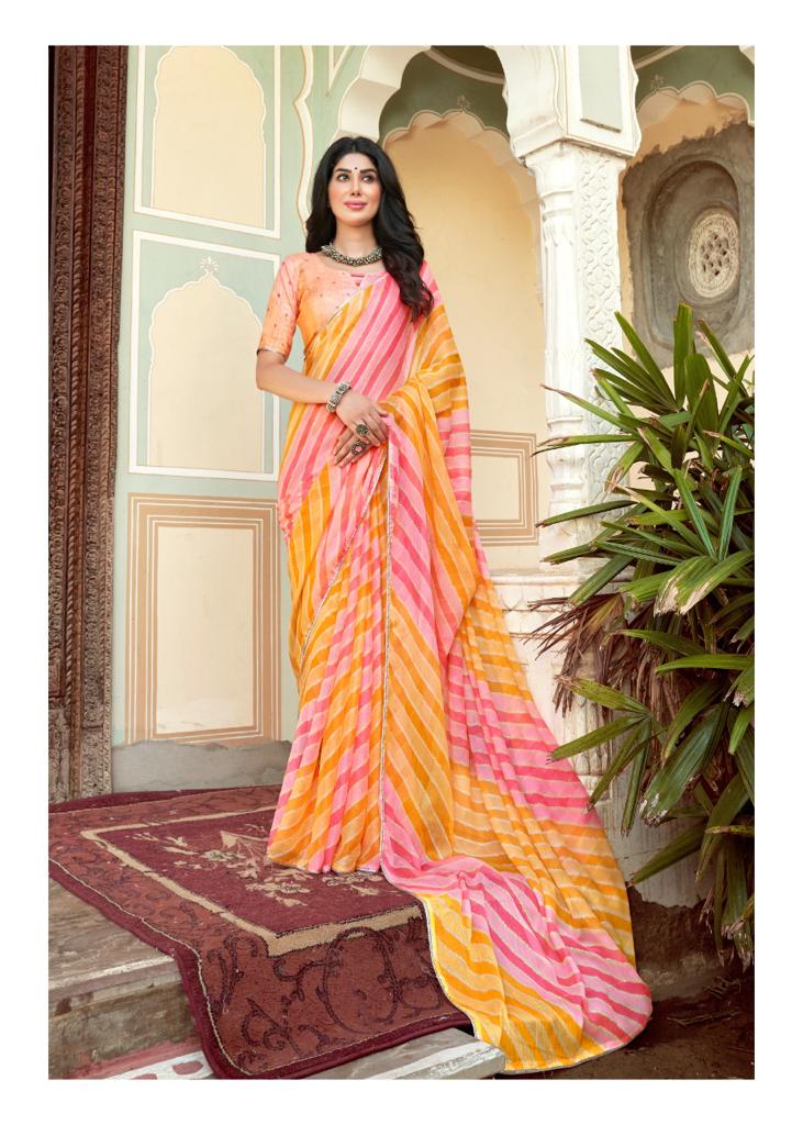 lt saree kashvi creation sugandha chiffon graceful look saree catalog