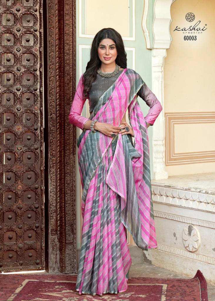 lt saree kashvi creation sugandha chiffon graceful look saree catalog