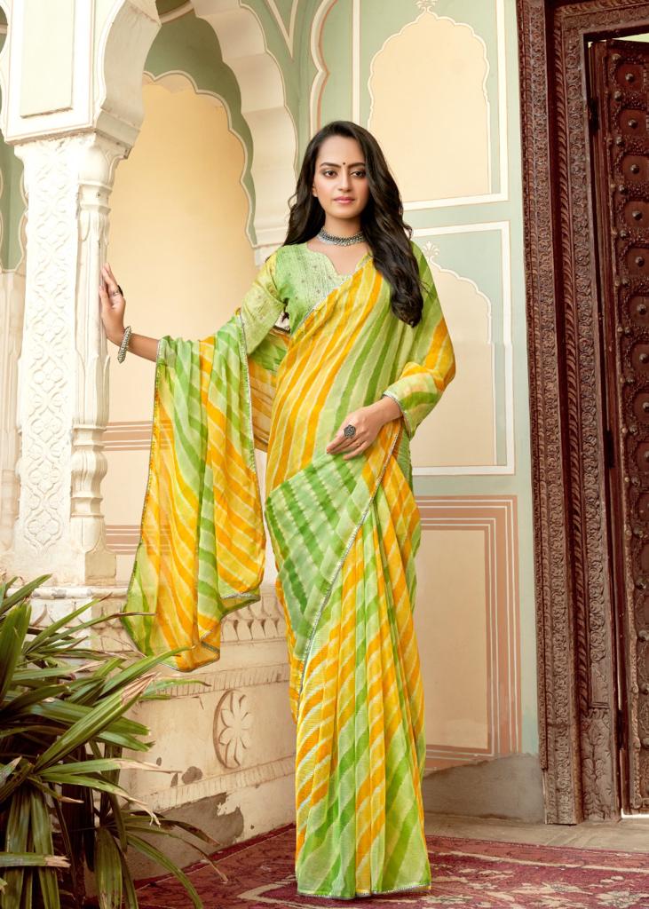 lt saree kashvi creation sugandha chiffon graceful look saree catalog