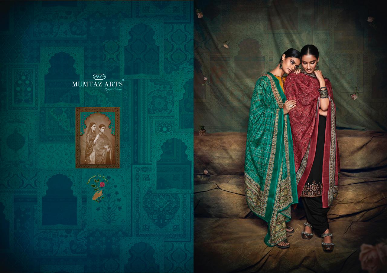 mumtaz art Bandhej Pure Jam satin exclusive print salwar suit catalog