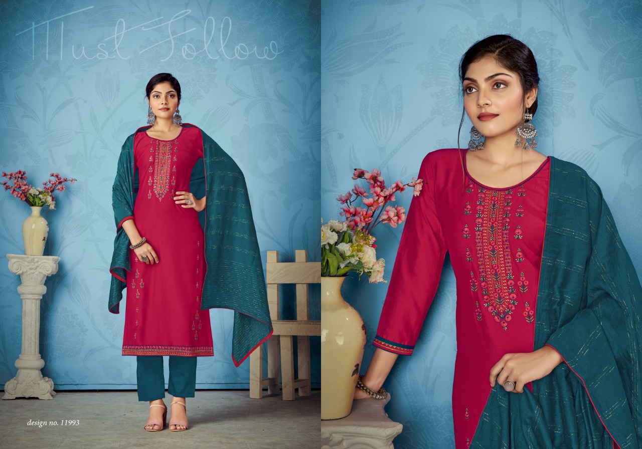 panch ratna anokhi parampara silk elegant style salwar suit catalog