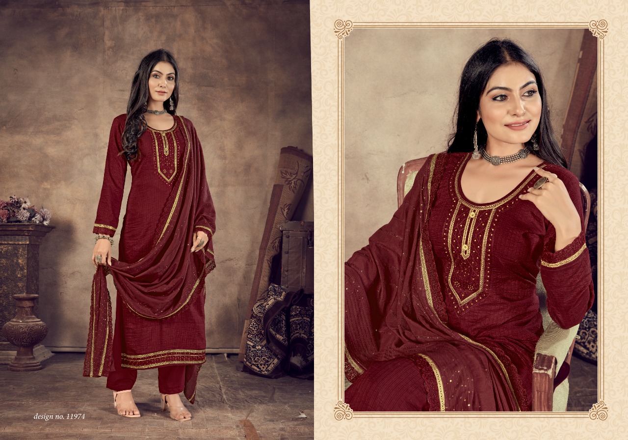 panch ratna dhamaka parampara silk gorgeous look salwar suit catalog