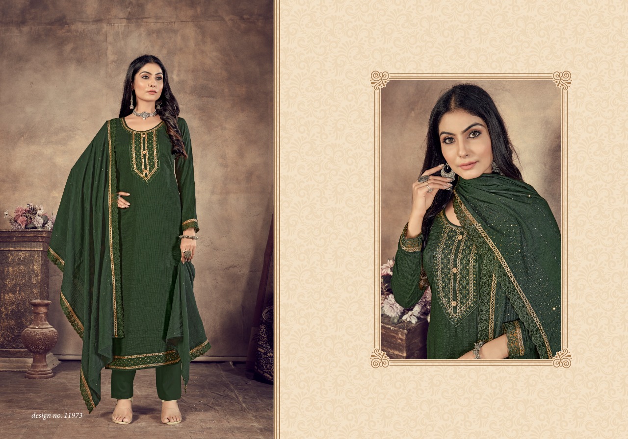 panch ratna dhamaka parampara silk gorgeous look salwar suit catalog