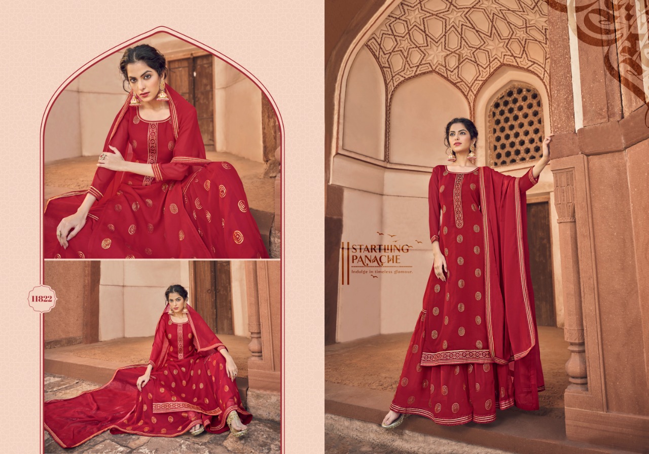 panch ratna victoria georgette astonishing salwar suit catalog