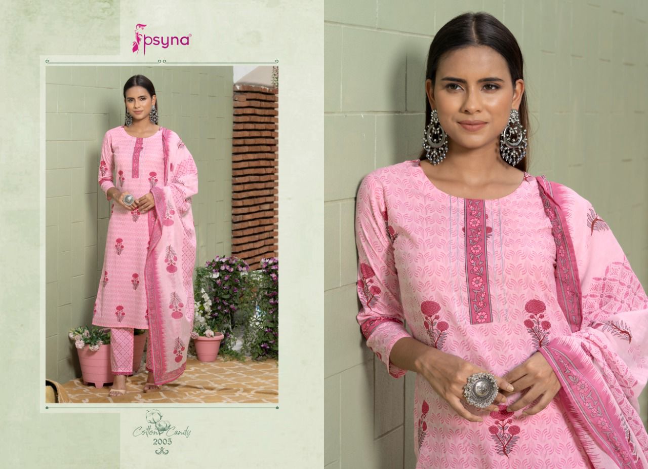 payna cotton candy 2 cotton authentic fabric top bottom with dupatta catalog