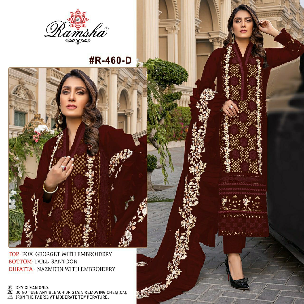 Ramsha Ramsha R-460 D Salwar Kameez Georgette Singles