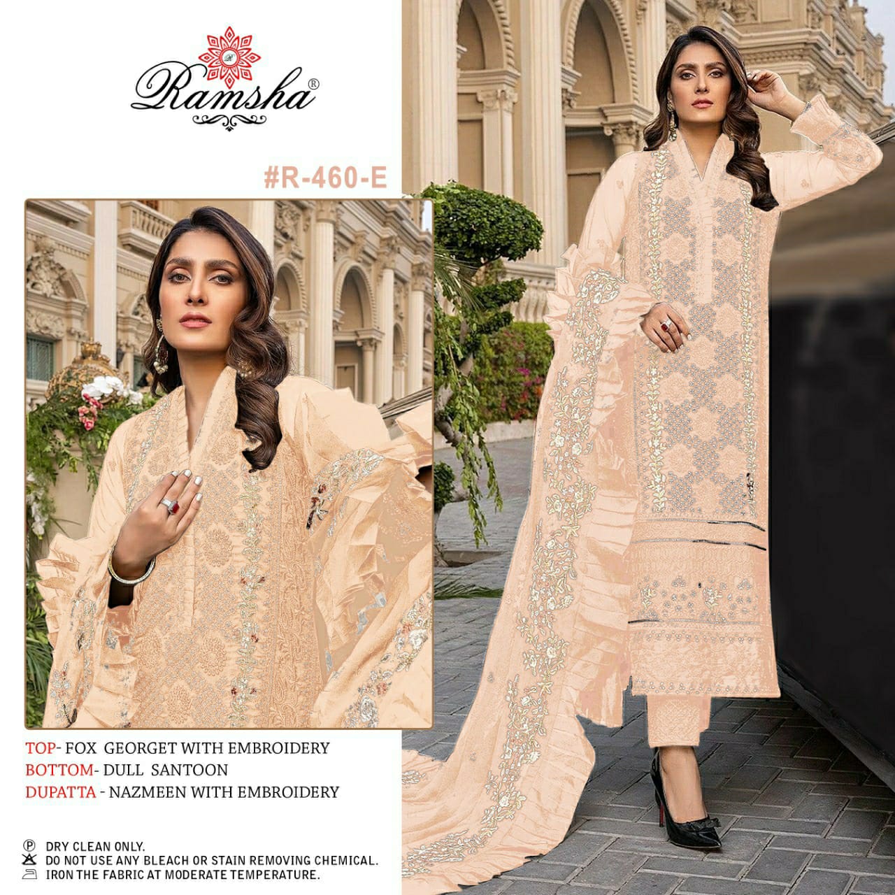 ramsha ramsha r 460nx georgette regal look salwar suit catalog