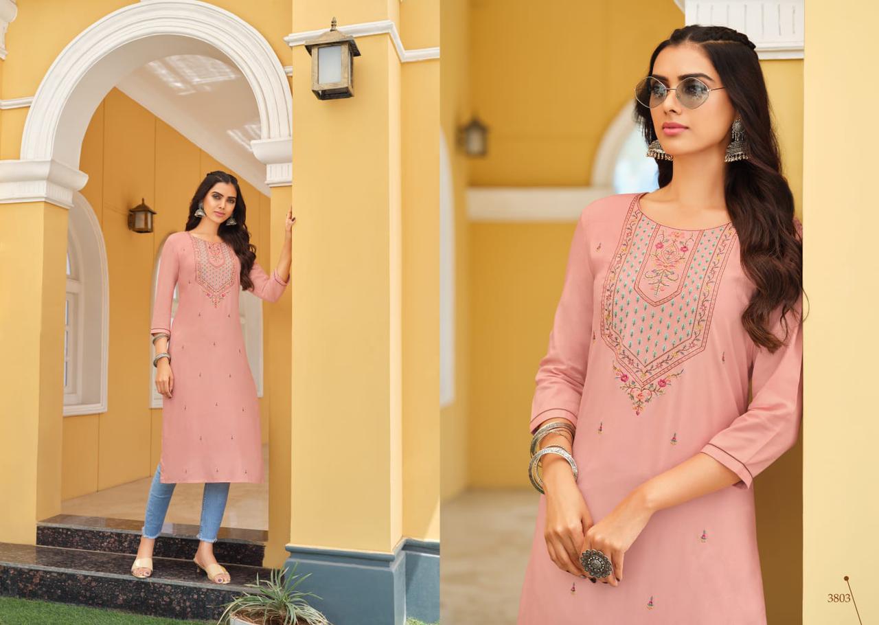 rangoon anishka rayon elegant kurti catalog