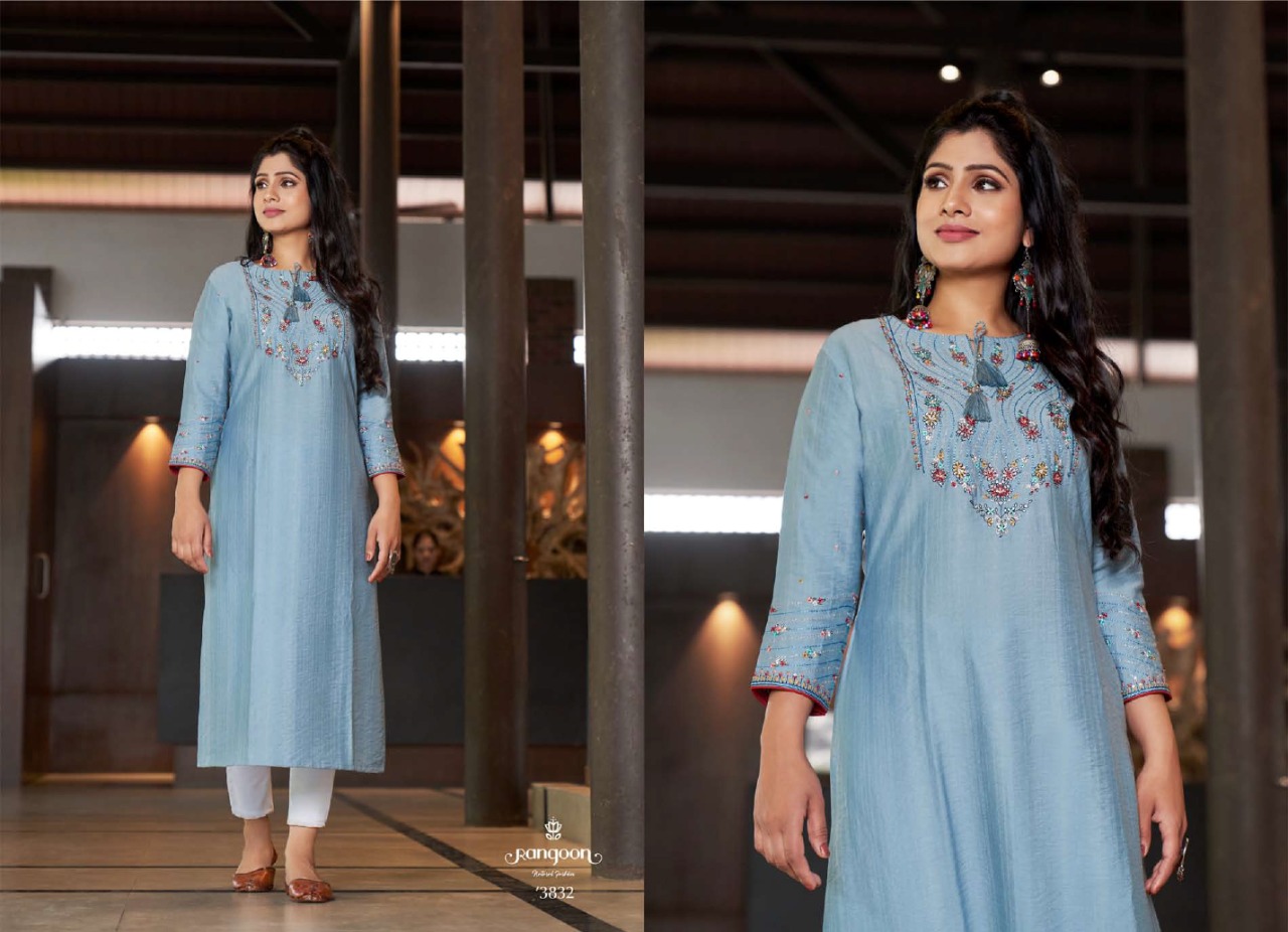 rangoon kessi jeevika 2 viscose new and modern style kurti catalog