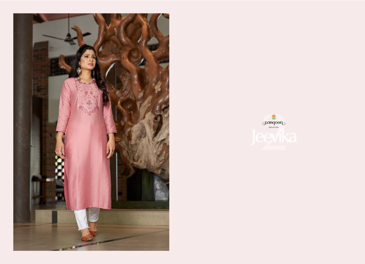 rangoon kessi jeevika 2 viscose new and modern style kurti catalog