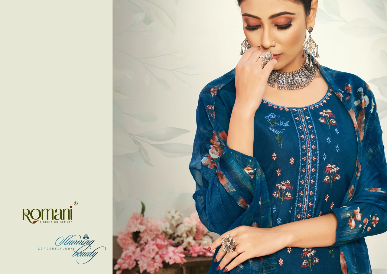 romani mareena cotton graceful look salwar suit catalog