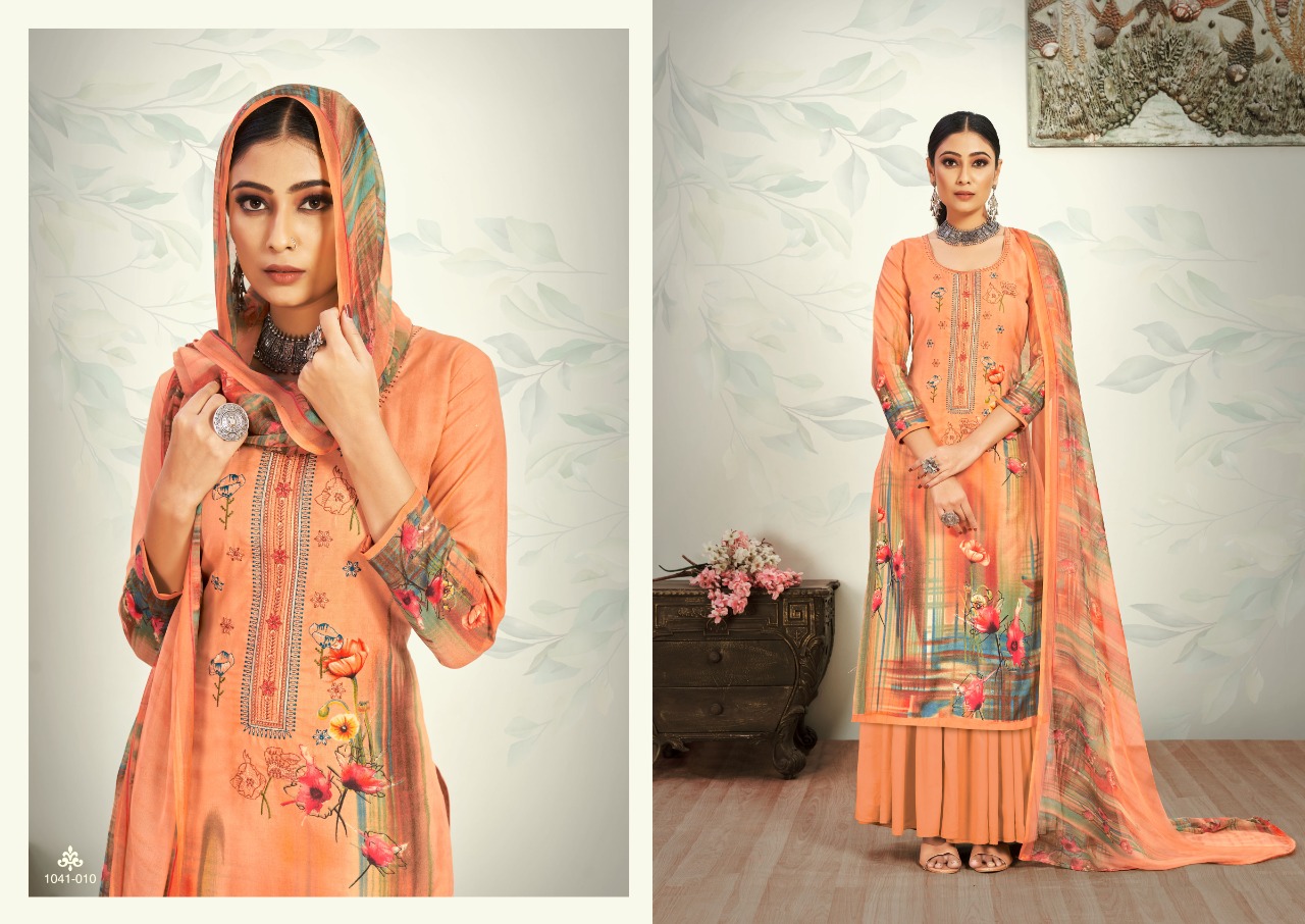 romani mareena cotton graceful look salwar suit catalog