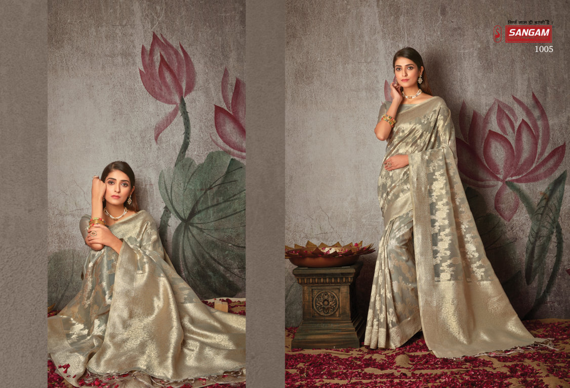 sangam print amreeta cotton cotton attractive look saree catalog