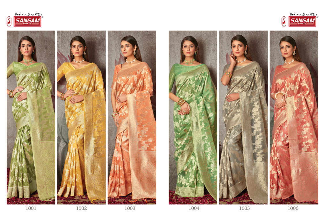 sangam print amreeta cotton cotton attractive look saree catalog