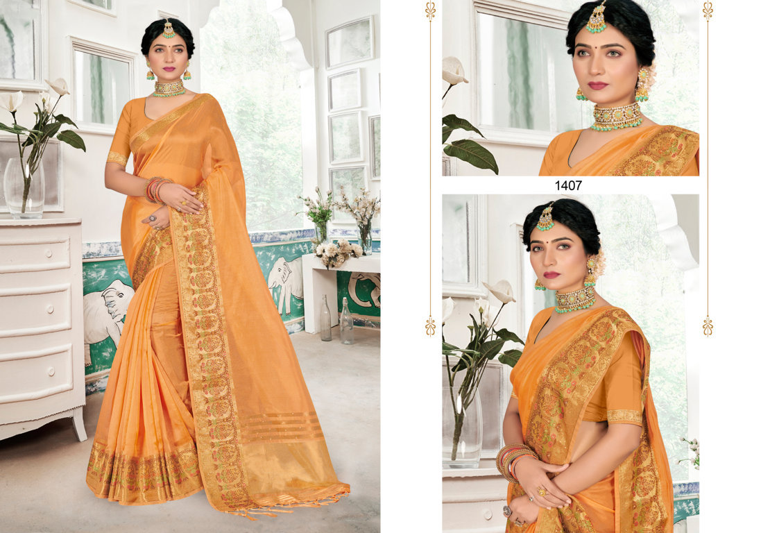 sangam print jhankar organza regal look saree catalog