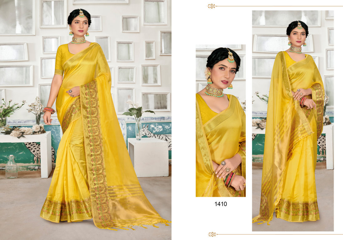 sangam print jhankar organza regal look saree catalog