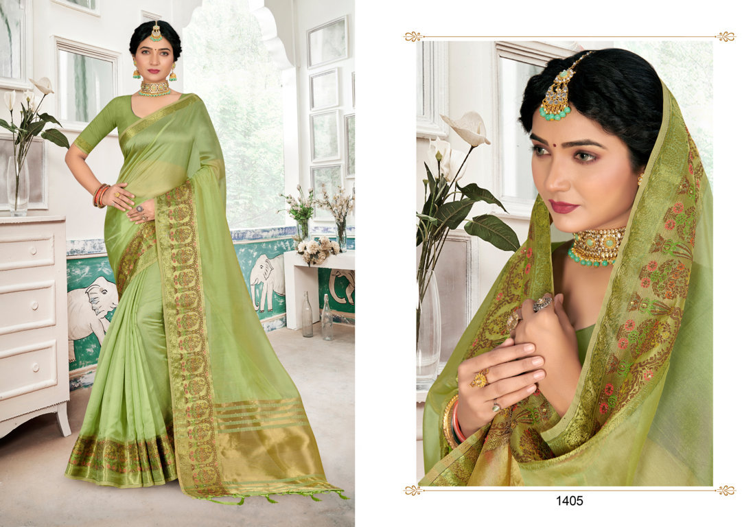 sangam print jhankar organza regal look saree catalog