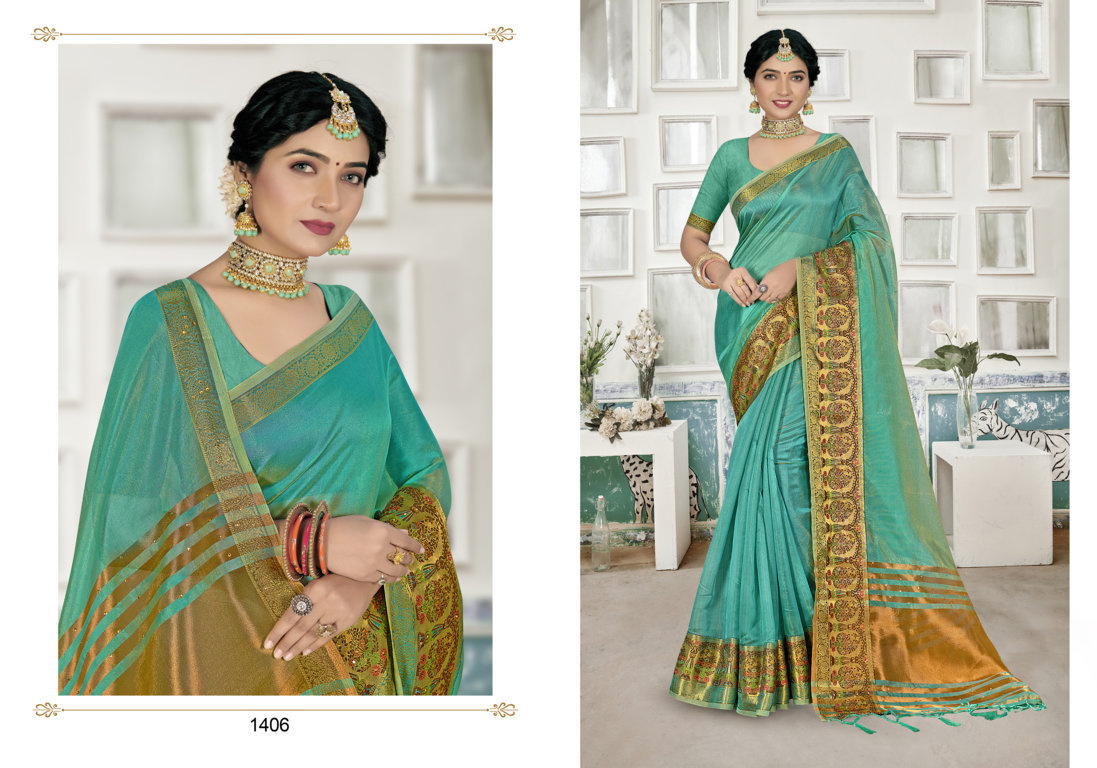 sangam print jhankar organza regal look saree catalog