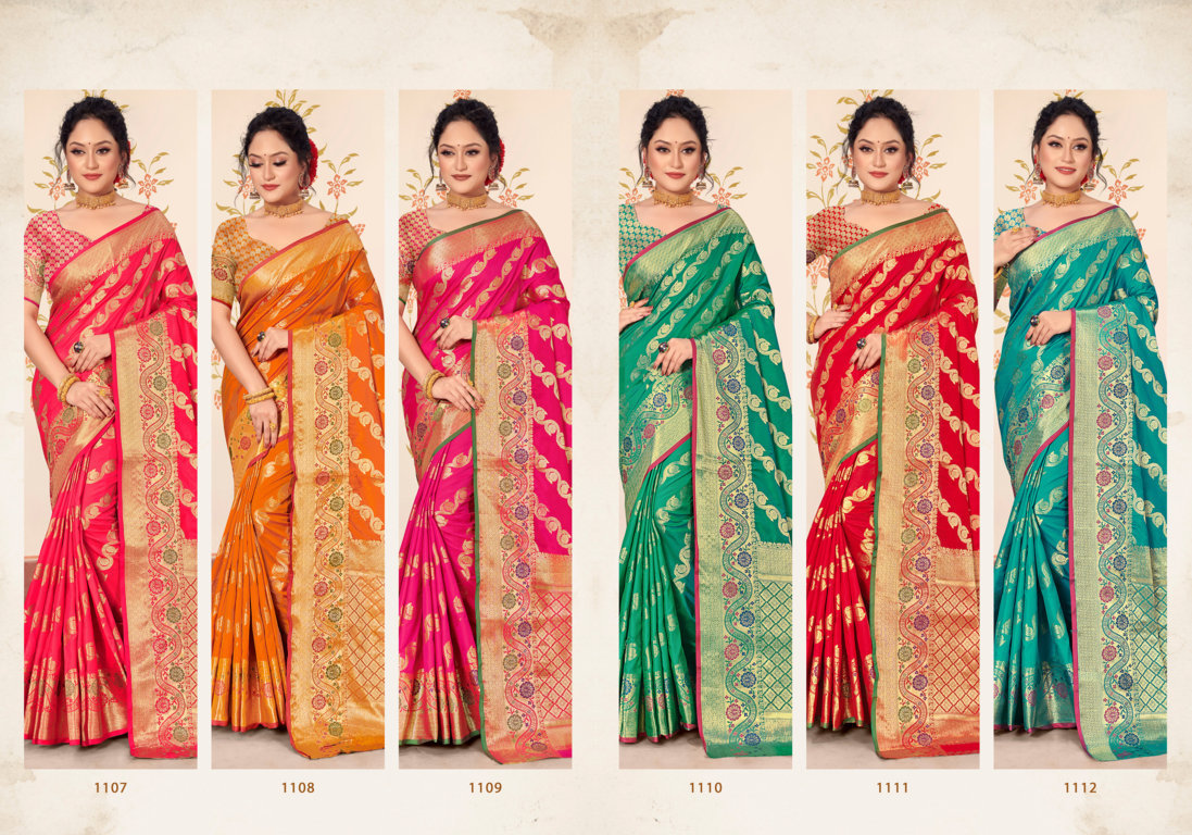 sangam print juhi silk  silk decent look saree catalog