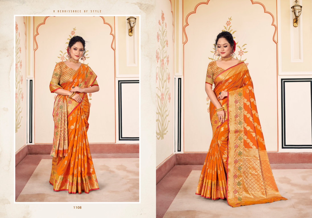 sangam print juhi silk  silk decent look saree catalog